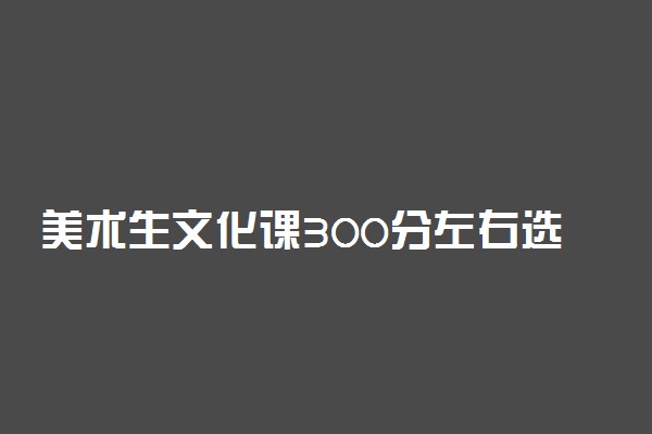 美术生文化课300分左右选择学校的方法有哪些