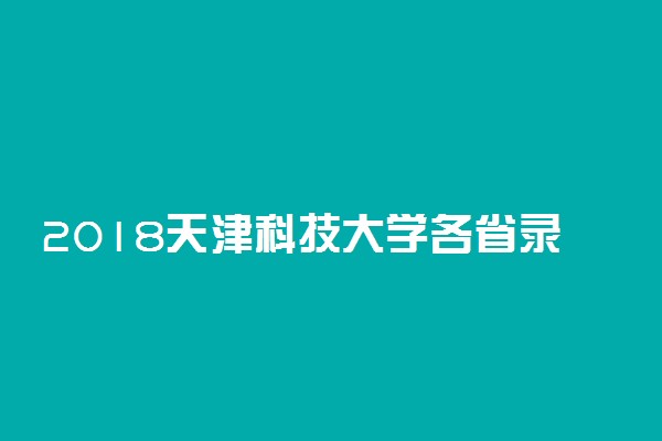 2018天津科技大学各省录取分数线【最新】