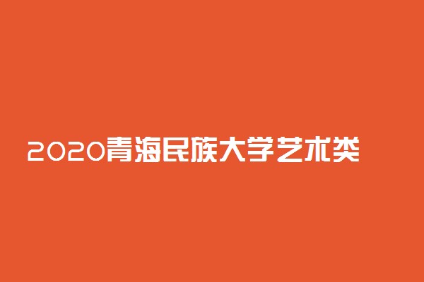 2020青海民族大学艺术类招生简章