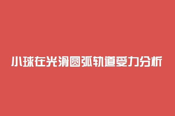 小球在光滑圆弧轨道受力分析