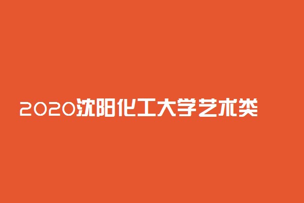 2020沈阳化工大学艺术类招生章程