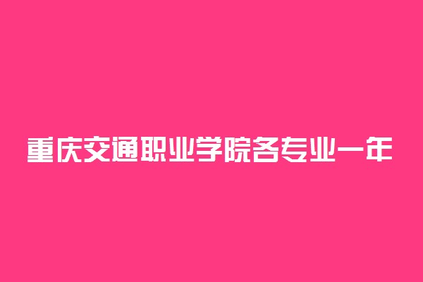 重庆交通职业学院各专业一年收费是多少