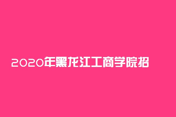 2020年黑龙江工商学院招生章程