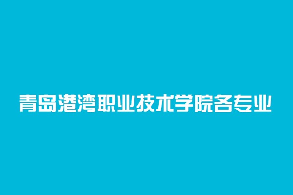青岛港湾职业技术学院各专业一年收费是多少