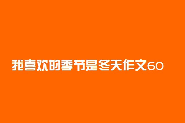 我喜欢的季节是冬天作文600字