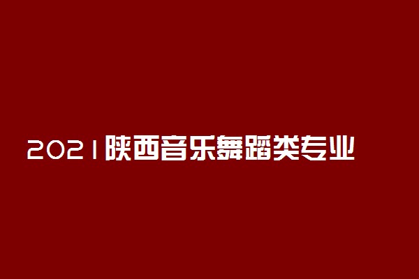 2021陕西音乐舞蹈类专业校际联考报名及考试办法(省内)