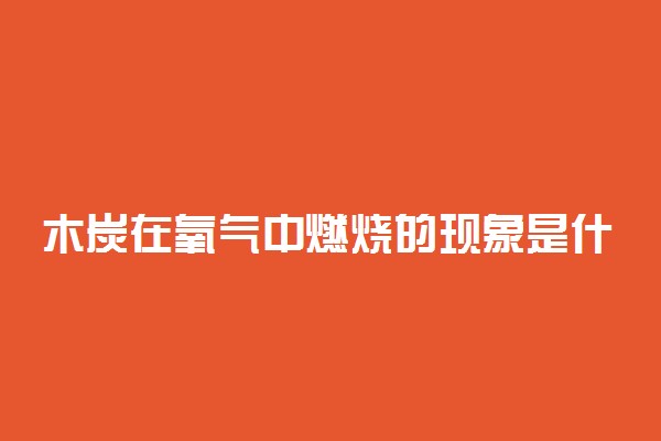 木炭在氧气中燃烧的现象是什么