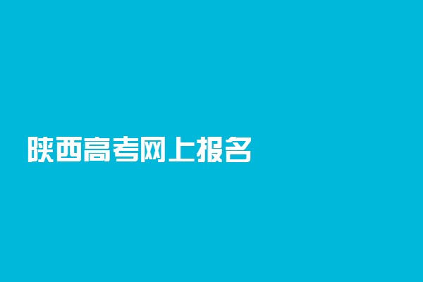 陕西高考网上报名