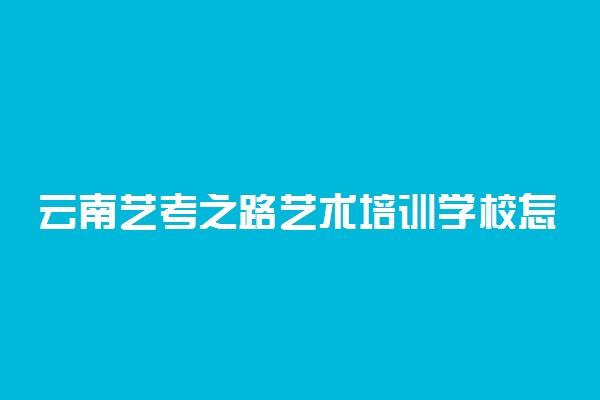 云南艺考之路艺术培训学校怎么样