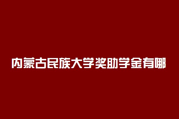 内蒙古民族大学奖助学金有哪些分别多少钱 怎么申请评定