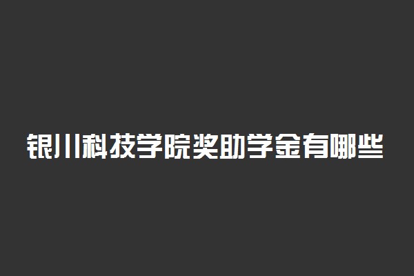 银川科技学院奖助学金有哪些分别多少钱 怎么申请评定