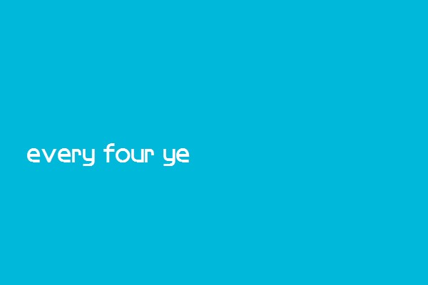 every four years和every fourth year区别