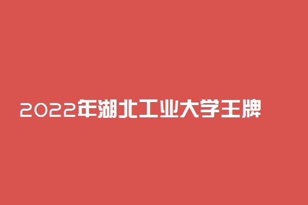 2022年湖北工业大学王牌专业有哪些