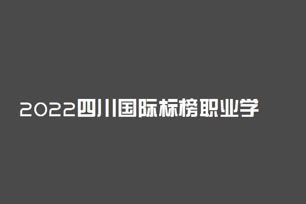 2022四川国际标榜职业学院怎么样