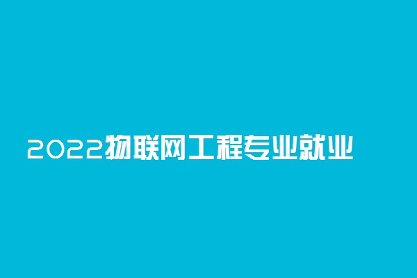 2022物联网工程专业就业方向及职业定位