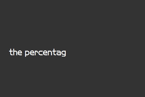 the percentage of 后面加单数还是复数