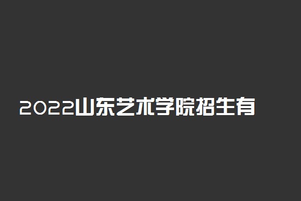 2022山东艺术学院招生有哪些专业 什么专业就业好