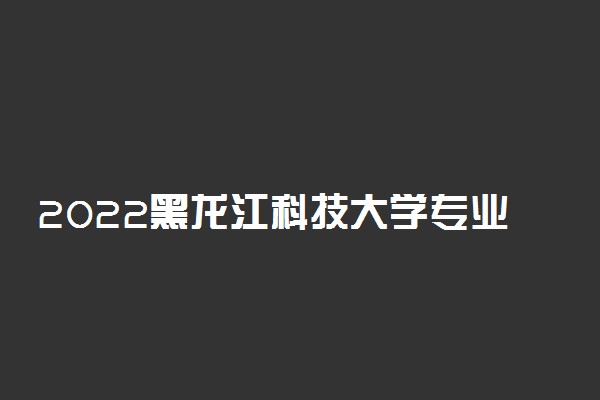 2022黑龙江科技大学专业排名 哪些专业比较好