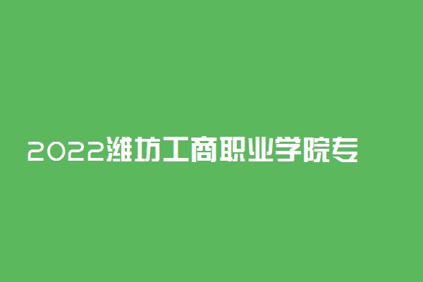 2022潍坊工商职业学院专业排名 哪些专业比较好