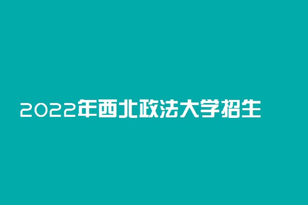 2022年西北政法大学招生计划及招生人数 各省都招什么专业