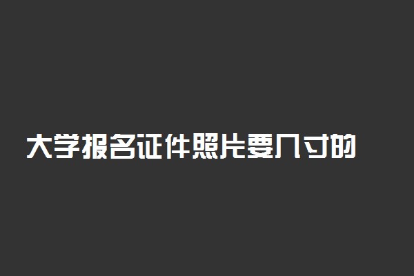 大学报名证件照片要几寸的 什么底色的