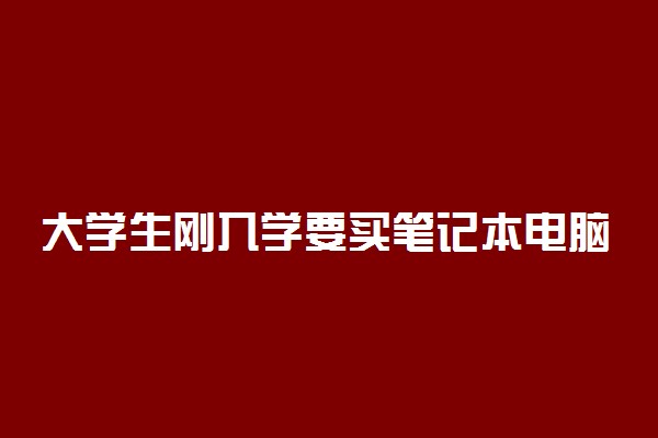 大学生刚入学要买笔记本电脑吗 是必需品吗