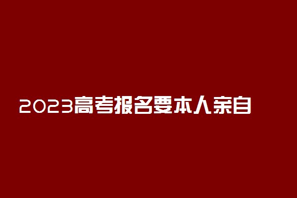 2023高考报名要本人亲自去吗 报名流程