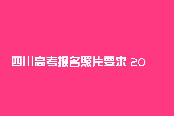 四川高考报名照片要求 2023需要几寸相片