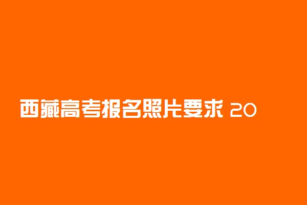 西藏高考报名照片要求 2023需要几寸相片