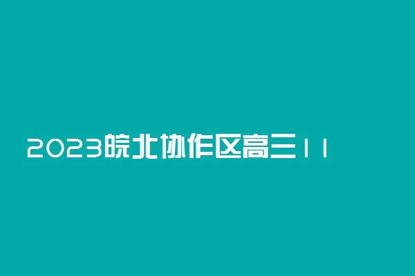 2023皖北协作区高三11月联考政治答案及试卷解析