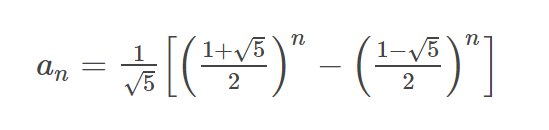 斐波那契数列定义及通项公式