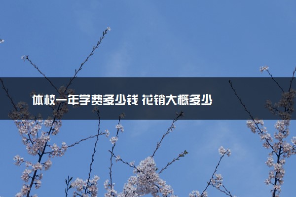 体校一年学费多少钱 花销大概多少