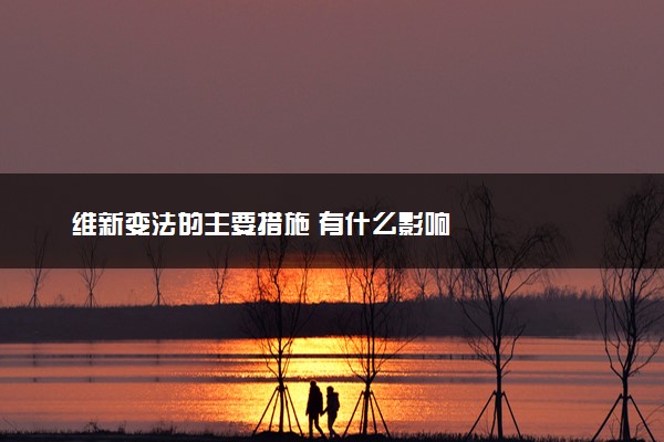 维新变法的主要措施 有什么影响