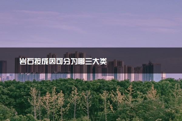 岩石按成因可分为哪三大类
