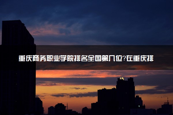 重庆商务职业学院排名全国第几位？在重庆排多少名？