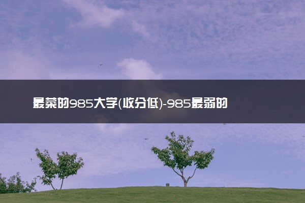 最菜的985大学（收分低）-985最弱的大学（适合捡漏）