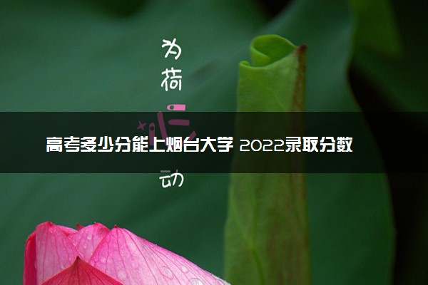 高考多少分能上烟台大学 2022录取分数线是多少