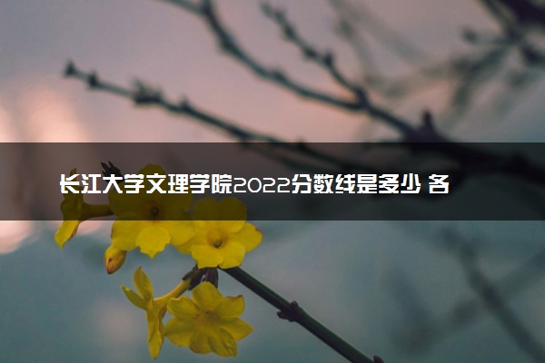 长江大学文理学院2022分数线是多少 各省录取最低位次