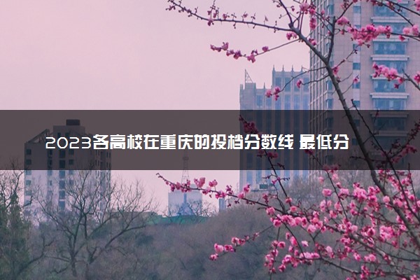 2023各高校在重庆的投档分数线 最低分是多少