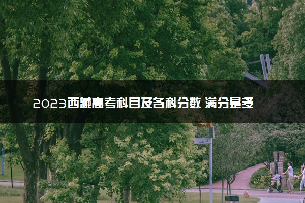 2023西藏高考科目及各科分数 满分是多少