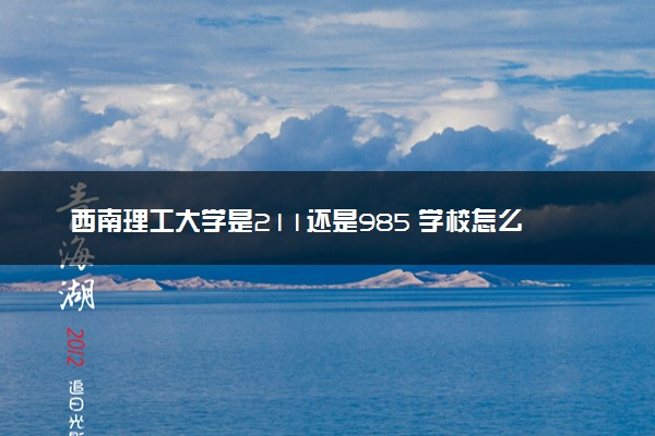 西南理工大学是211还是985 学校怎么样