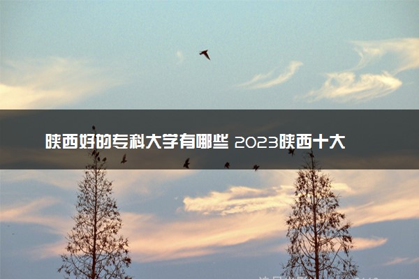 陕西好的专科大学有哪些 2023陕西十大高职专科院校排名