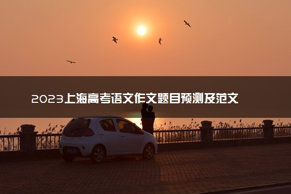 2023上海高考语文作文题目预测及范文