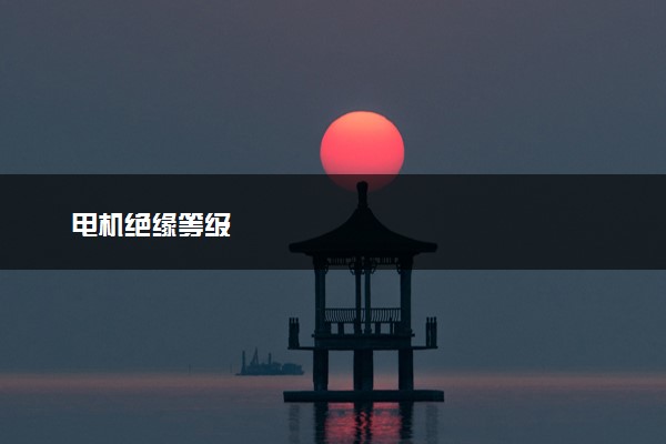 电机绝缘等级