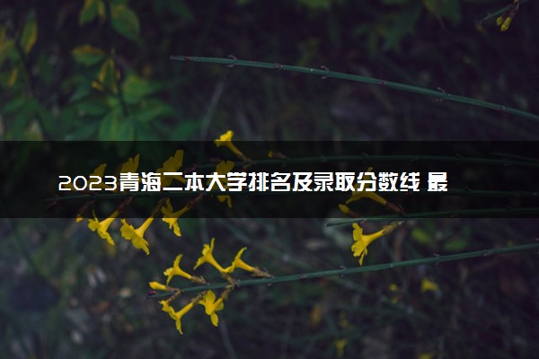 2023青海二本大学排名及录取分数线 最低位次是多少