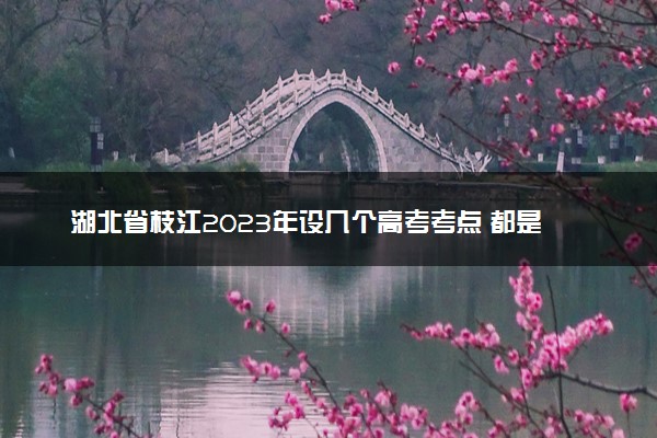 湖北省枝江2023年设几个高考考点 都是什么