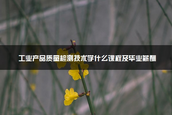 工业产品质量检测技术学什么课程及毕业薪酬岗位去向 就业前景怎么样