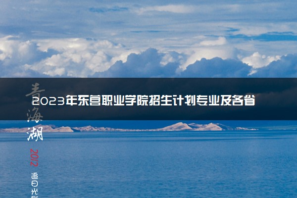 2023年东营职业学院招生计划专业及各省录取分数线位次