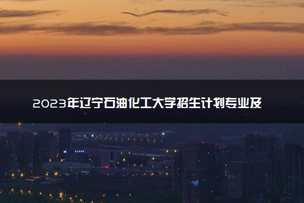 2023年辽宁石油化工大学招生计划专业及各省录取分数线位次
