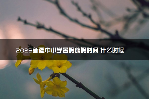 2023新疆中小学暑假放假时间 什么时候放暑假